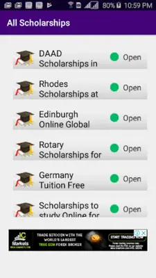 Scholarships android App screenshot 1